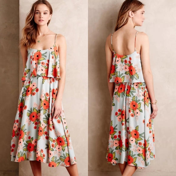 Anthropologie Dresses & Skirts - Paper Crown x Rifle Paper Co | Poppy Fields Dress